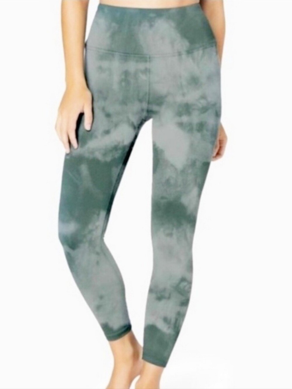 Beyond Yoga Lux Midi High Waist Sage Smoke Tie Dye Leggings Size Small